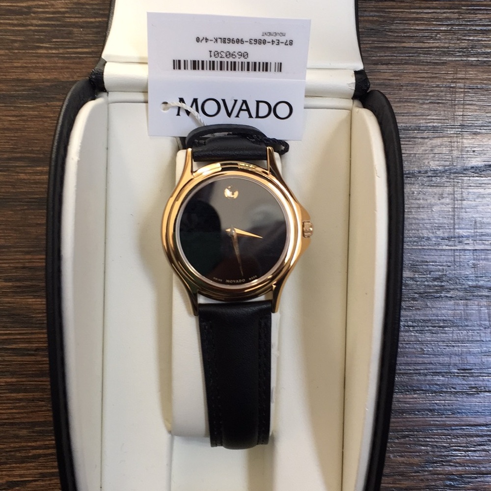 Brand New Gold and Black Movado Watch